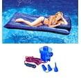 thumbnail image 1 of New Swimline 9057 Pool Inflatable Fabric Covered Mattress w/ 12 Volt Air Pump, 1 of 3