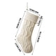 thumbnail image 5 of Bolsa de regalo de calcetín de Navidad de lana tejida | Torsiones de doble cara | Colgante festivo de fibra acrílica | Porta dulces | 21x46x20cm | Patrón de copo de nieve de árbol | Decoración, 5 of 5