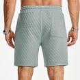 thumbnail image 5 of FUZHIQ Men's Gym Shorts 7 Inch Inseam Elastic Waist Solid Running Shorts Classic-Fit Walking Summer Shorts Knee Length Cargo Pants,XXL, 5 of 6