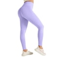 thumbnail image 2 of Yoga Pants for Women Seamless High Waist Athleisure Leggings for Fitness And Meditation Women's Yoga Leggings Light Purple S, 2 of 4
