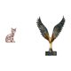 thumbnail image 1 of Escultura Decorativa De Resina Con Forma De Felino Alado. Figura Artística Feng Shui, Ideal Para Chimenea Y Decoración Del Hogar., 1 of 8