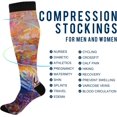 thumbnail image 4 of FREEAMG Autumn Landscape with Alone Tree on Mountain Compression Socks for Women and Men, 1 Pair, 4 of 7