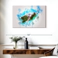 thumbnail image 3 of Elephant Stock Sea Turtle Wall Art - Horizontal Canvas Wall Art - Living Room Wall Decor - Animal Canvas - Turquoise And Blue Decor By Cornel Vlad - 36" x 24", 3 of 8