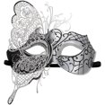 thumbnail image 4 of Rhinestone Half-Face Masquerade Mask Costume Accessory For Women Parties In Black Color 1Pack, 4 of 4