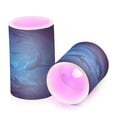 thumbnail image 2 of Set of 2 Flameless Candles Lights with Remote Control Flickering LED Candles Electric Candles for Home Decor Parties Sharks Are Swimming, 2 of 7