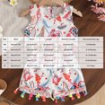 thumbnail image 3 of KPOPLK Baby Girl Summer Clothes Toddler Outfit Sleeveless Shirt Swing Cami Tank Top Cute 2 Piece Short Set 9 12 18 24 Months 3T(12-18 Months,White), 3 of 9
