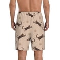 thumbnail image 3 of Kdxio Leopard Print Print Mens Sleep Shorts Bottoms Soft Comfy Pajama Wear Pants with Drawstring Pockets, 3 of 7