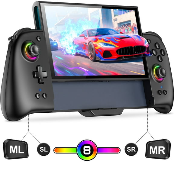 ESYWEN Switch 2 Controller with Hall Joysticks, Big Handheld Grip, Double Motor Vibration