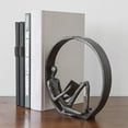 thumbnail image 4 of Danya B. ZI15683 Encircled Reader Iron Sculpture - Brown, 4 of 6