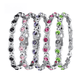 thumbnail image 1 of Pulsera de acero inoxidable de moda, pulsera de piedra de germanio con energía magnética, pulsera de cristal de acero de titanio cuatro en uno, joyería de mano para mujer, 1 of 1