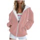 thumbnail image 2 of Women's Casual Zip Up Hoodie Jacket, Long Sleeve Fleece Sweatshirt with Pockets, Soft and Comfortable, 2 of 7