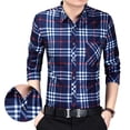 thumbnail image 2 of Camisa a cuadros de manga larga para hombres camisa a cuadros para hombres camisa de ajuste regular para hombres camisa casual para hombres ANGGREK  Otros, 2 of 8