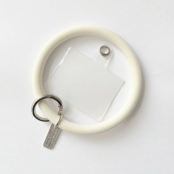 Colgante anillo teléfono silicona cadena anti-perdida cordón pulsera correa llaveros