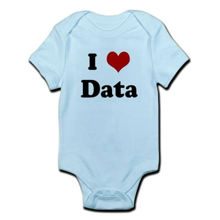 

CafePress - I Love Data Infant Bodysuit - Baby Light Bodysuit