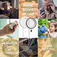 thumbnail image 3 of Magnifying Glass with Light, 30X Handheld Large Magnifying Glass 12 LED Illuminated Lighted Magnifier for Macular Degeneration, Seniors Reading, Solde, 3 of 3