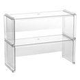 thumbnail image 3 of set de 2 organizadores apilables 27 x 9.4 x 11 cm transparente, 3 of 6