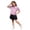 Purple, variant on Fnooota Girls Cotton T-shirts, Casual Crew Neck Cute Puff sleeve Kids Summer Tees Pink Size 12-18 Months