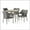 Gray/Gray, variant on GDF Studio Elderon Outdoor Acacia Wood and Wicker 5 Piece Dining Set, Multibrown and Teak