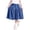 Dark Blue, variant on Summer Toddler Girls Straight Leg Denim Shorts Comfortable Lyocell Imitation Skort Pocket Lightweight