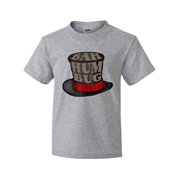 Inktastic Scrooge's Top Hat Bah Humbug Youth T-Shirt