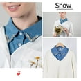 thumbnail image 4 of YooGuoGuo Denim Fake Collar Detachable Blouse Dickey Collar Half Shirts Faux False Collar for Women & Girls Favors, 4 of 4