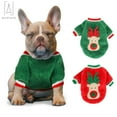 thumbnail image 3 of Gustave Pet Dog Clothes Winter Warm Sweater Fleece Coat Puppy Cat Small Dog Pullover Apparel Christmas Costume "L, Red", 3 of 8