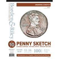 Borden & Riley #10 Penny Sketch Paper Pad, 100 Sheets, 11" x 14"