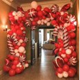 thumbnail image 5 of Juego de globos navideños con forma de bastón de caramelo, película de aluminio, rojo, verde, para fiesta de Año Nuevo, cadena de globos, decoración de arcos, suministros para regalos, 5 of 5