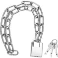 thumbnail image 1 of 1 pcs Bike Chain Lock, Security Chain Lock, Premium Case-Hardened Safety Chain Bicycle Chain Lock for Bike Motorcycle Generator Gate Outdoor Furniture, Cannot Be Cut with Bolt Cutters & Hand Tool, 1 of 7