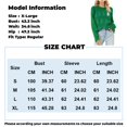 thumbnail image 3 of Women's Christmas Sweater Pullover Long-sleeved Christmas Tree Snowflake Pattern Christmas Knit Round Neck Sweater Top for Fall and Winter,, Ideal as Christmas Sweaters for Women ,Green,L, 3 of 6