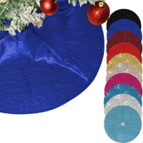 24 Inch Christmas Tree Decor Skirt Sequin Christmas Tree Skirt Glitter Christmas Tree Skirt For Home Holiday Vintage Christmas Tree Skirt Set Christmas Party Decoration
