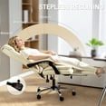 thumbnail image 4 of HOMCOM Executive Office Chair, Pet-Friendly Leather Computer Chair, Beige, 4 of 10