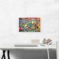 thumbnail image 2 of ARTCANVAS Colorful Graffiti Tag Art Canvas Art Print - Size: 18" x 12" (1.50" Deep), 2 of 9