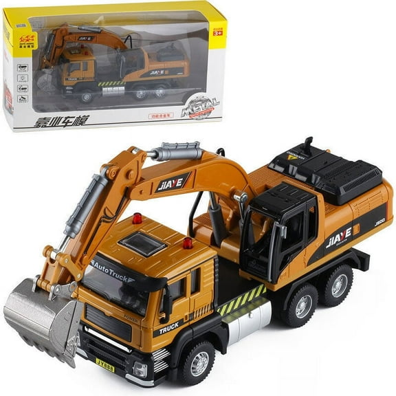 1:50 Excavator Truck Model Toy Construction Vehicle Diecast Engineering Toys