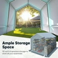 thumbnail image 3 of Quictent 8x10FT Carport Shelter with Roll-Up Mesh Windows & Reinforced Frame, Portable Garage Canopy for Motorcycle Storage, Dark Gray, 3 of 8
