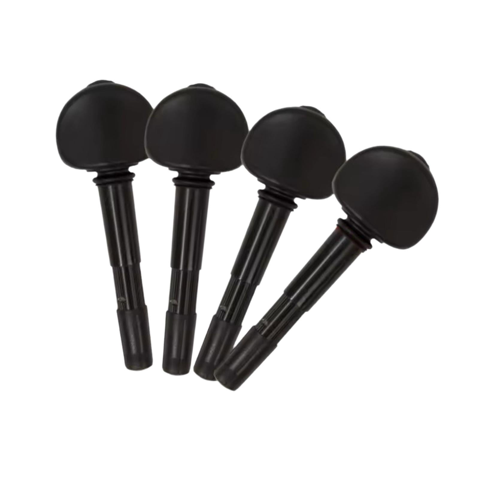 4 Pieces Violin Tuning Pegs Fiddle Musical Instrument ABS Metal Material for Professional Musician Use