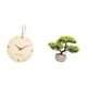 thumbnail image 5 of Reloj de pared,Reloj de pared decorativo para sala de estar,silencioso,Árbol bonsái artificial,Árbol bonsái artificial para decoración de escritorio de interior y hogar,Árbol bonsái, 5 of 8