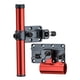 thumbnail image 1 of Accesorios de pesca Soporte de soporte Juego de 2 piezas Estante de bandeja de cebo duradero portátil Fácil de instalar Aleación de aluminio universal Rojo DYNWAVEMX Se adapta a sillas de pesca, 1 of 7