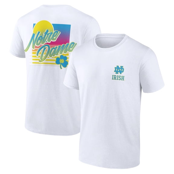 Men's White Notre Dame Fighting Irish High Hurdles T-Shirt