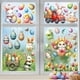 thumbnail image 5 of Pegatinas de pared con diseño de huevos de conejo de Pascua, para ventana de cristal, bonitas pegatinas anticolisión para puerta de cristal, para ventana y pared, 5 of 8