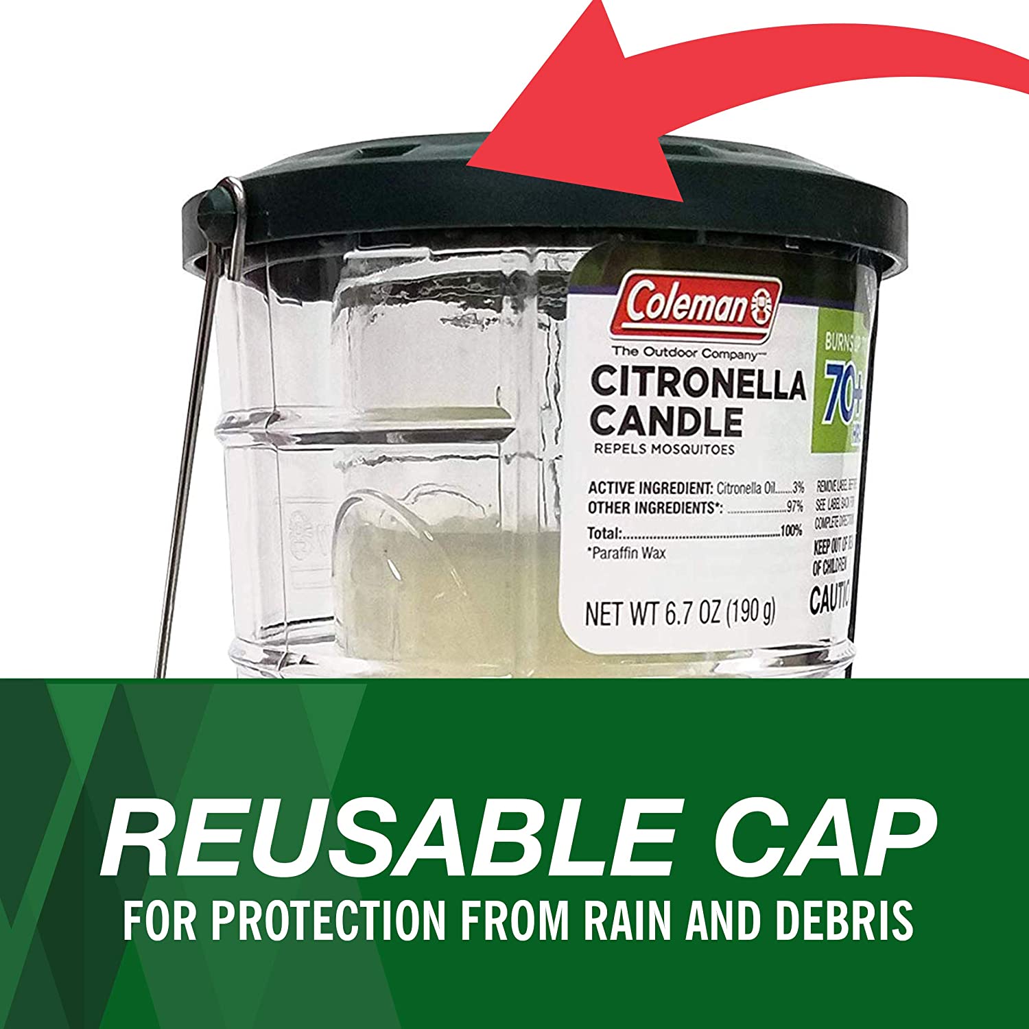 Coleman Citronella Outdoor Candle Lantern, 70+ Hours photo 6