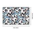 thumbnail image 2 of Shaggy Area Rug, Football Soccer Ball Rugs for Living Room Bedroom Non Slip Door Mat Indoor Carpet Machine Washable Nursery Home Decor Floor Mats for Entryway 60x39in, 2 of 5