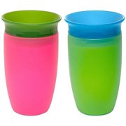 Munchkin Miracle 360 Sippy Cup, Pink/Green, 10 Ounce, 2 Count