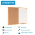 thumbnail image 3 of Combo de tablones de anuncios de corcho blanco MasterVision Maya 24x36, 3 of 6