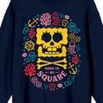 thumbnail image 5 of The SpongeBob Movie: Search For SquarePants (2025) SpongeBob Skeleton Women's Black Crew Neck Sweatshirt-XL, 5 of 5