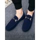 thumbnail image 3 of Men Snaffle Decor Slip On Loafers, Funky Neon-red Casual Loafers For Outdoor, 3 of 3