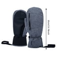 thumbnail image 2 of Ski Mittens for Women Men, Waterproof Windproof Insulated Winter Gloves - Warm Thick Lining Snow Mittens for Skiing, Snowboarding & Outdoor Sports, 2 of 4