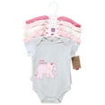 thumbnail image 2 of Touched by Nature Unisex Baby Organic Cotton Bodysuits, Pink Peanut, 6-9 Months, 2 of 5