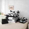 thumbnail image 6 of Castle Fairy Abstract Rectangle 7-Piece Bedding Comforter Set for Teens Men Women,Geometric Theme King Bedding Sets,Black Grey White Ultra Soft Bed Sheets,Super Cozy Room Decor, 6 of 8