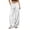 White, variant on Edvintorg Pants for Women Trendy Low-Rise Casual Loose Wide Leg Cotton Trouser with Pockets Womens Clothes Khaki XXL